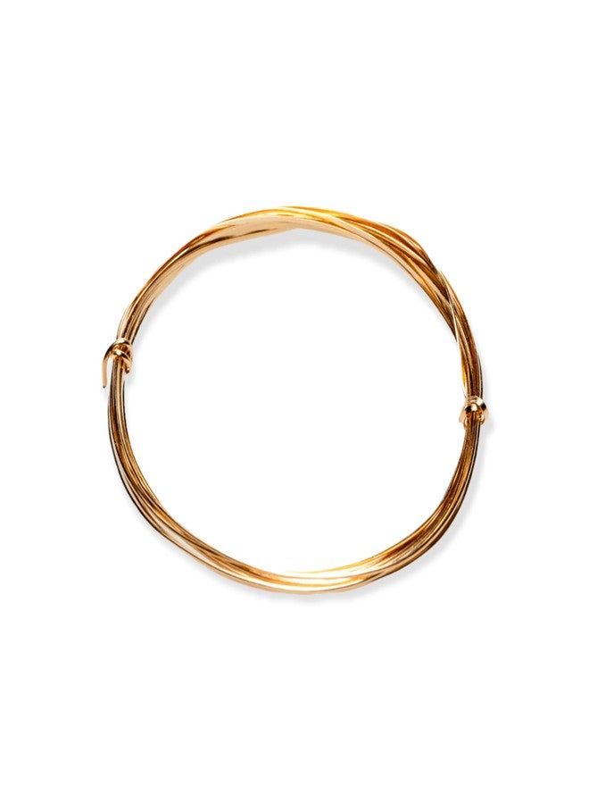 Craft Wire 22 Gauge, 14/20 Yellow Gold Filled Wire Dead Soft (Half Round) 14K Gold Filled Made in USA - 10FT by CRAFT WIRE - Image 4